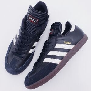adidas gazelle silver green womens adidas Samba Indoor Shoes, Black/White/Red / 7